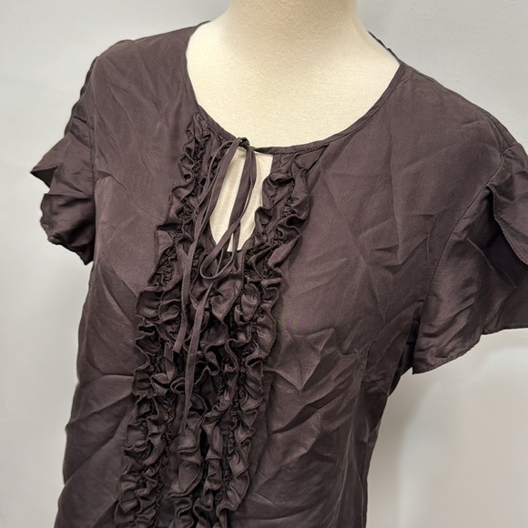 Lafayette 148 New York silk blouse women’s sz 8 - Picture 2 of 12